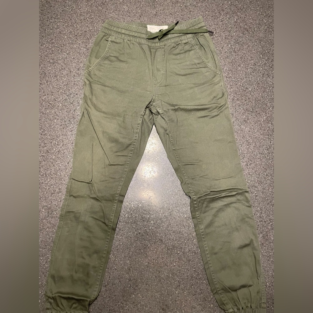 Men's Casual Olive Jogger Pants